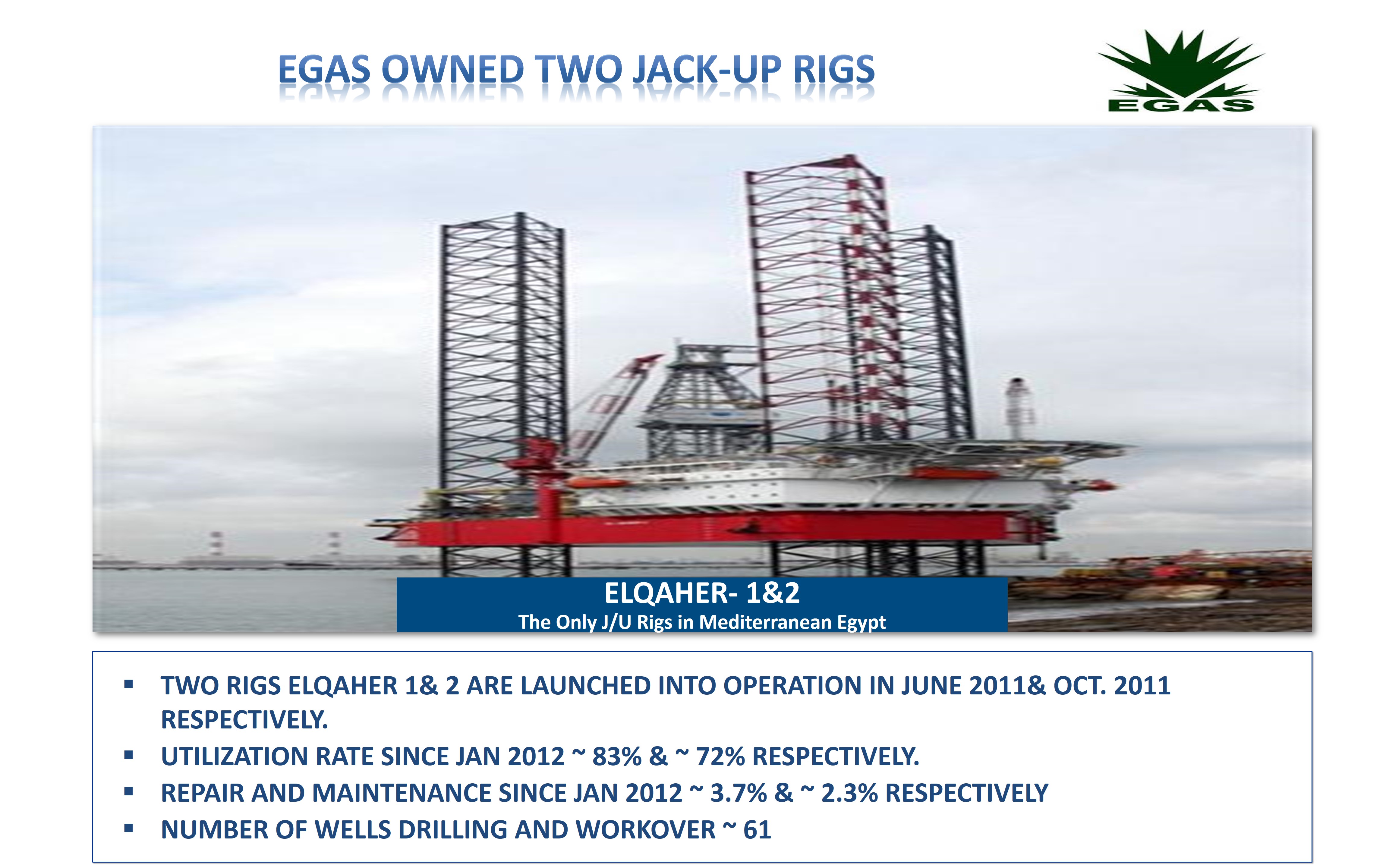 EGAS Owned Two Jack-up Rigs
