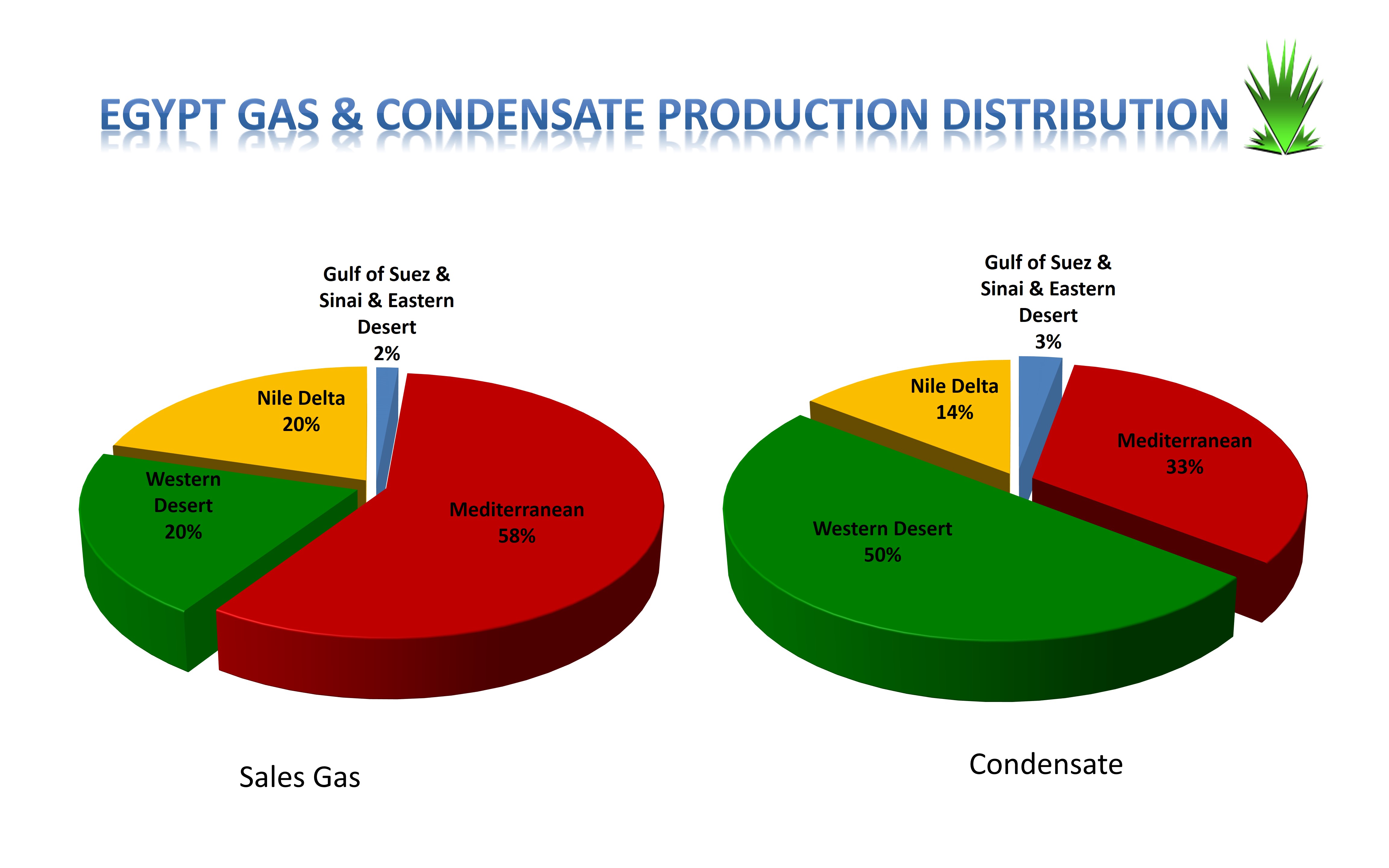 Egypt Gas & Condensate Production Distribution